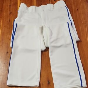 Mizuno White Pants with Blue Accents